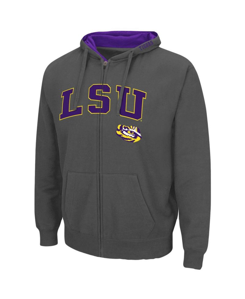 Men's LSU Tigers Arch Logo 3.0 Full-Zip Hoodie