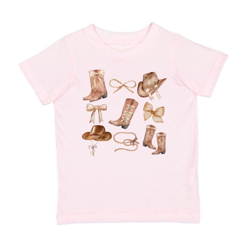 Little and Big Girls Cowgirl Cutie Short Sleeve T-Shirt