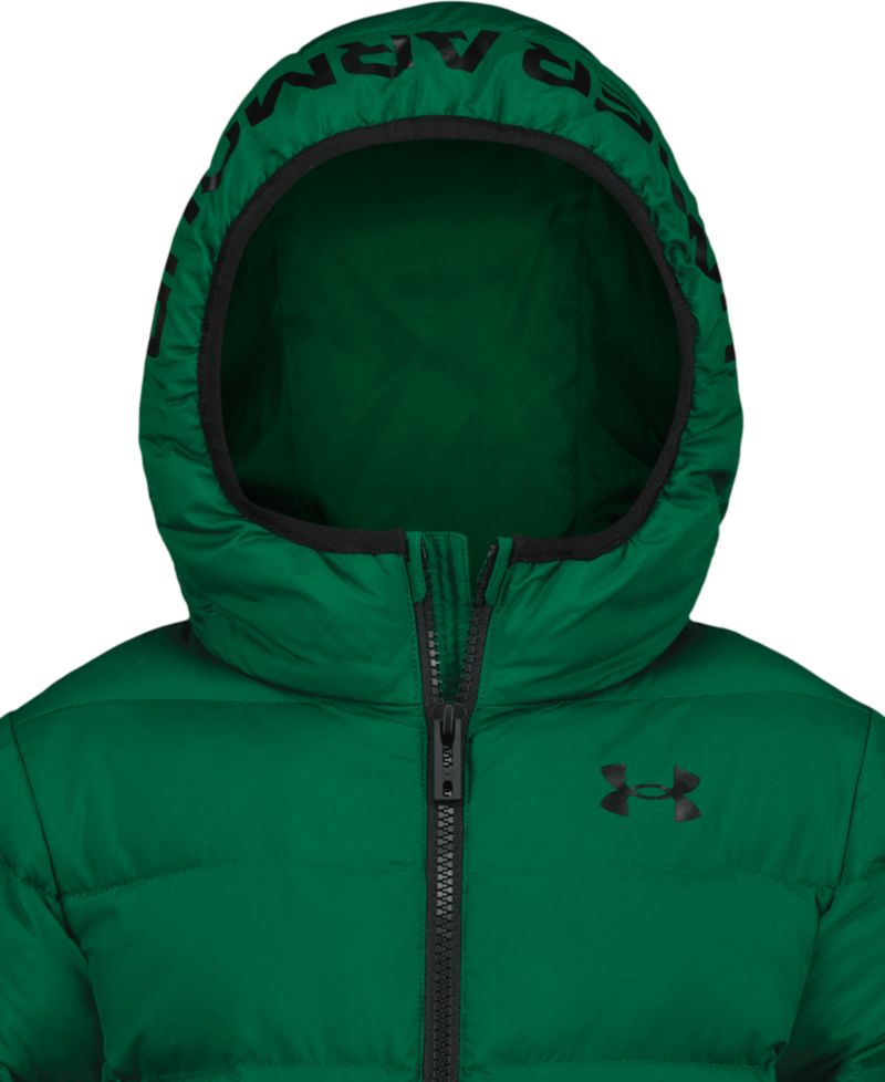 Boys' 8-20 Logo Full-Zip Puffer Hooded Jacket