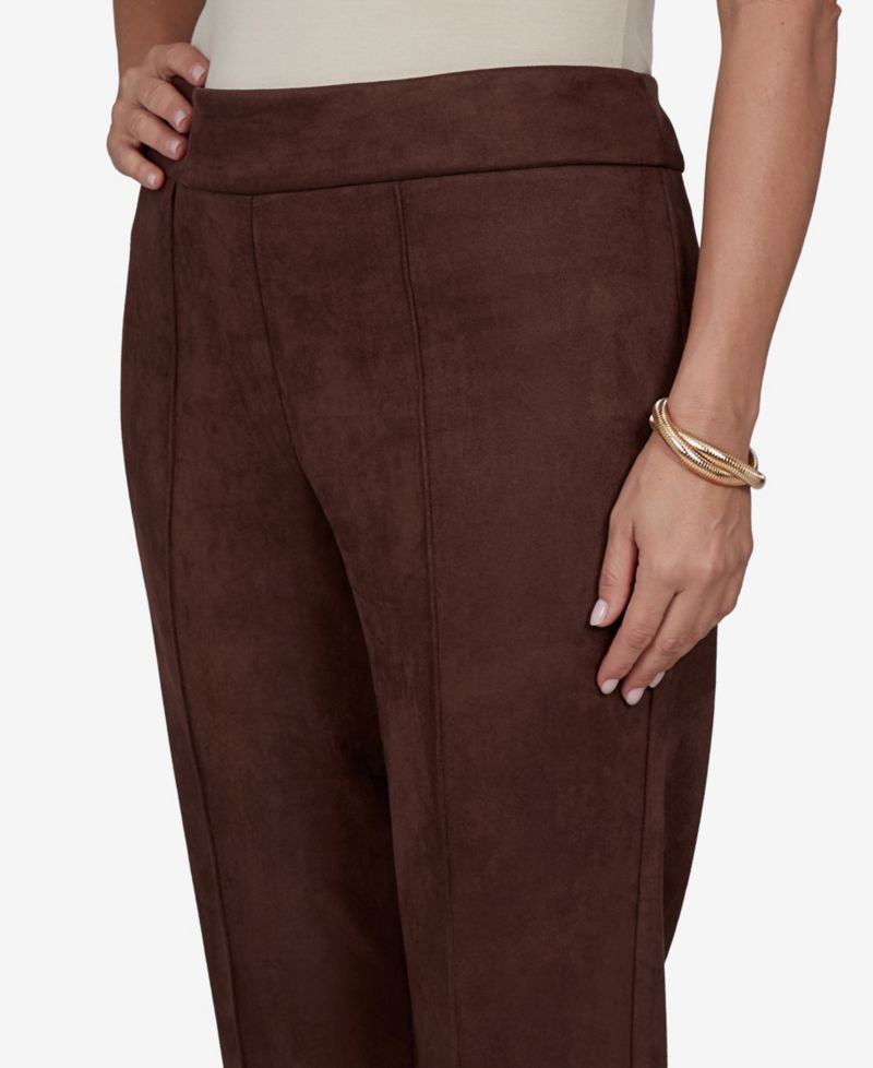 Plus Size Pull-On Scuba Cropped & Ankle Pants