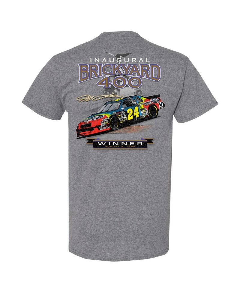 Men's Heather Charcoal Jeff Gordon 1994 Indy Brickyard 400 Winner T-Shirt