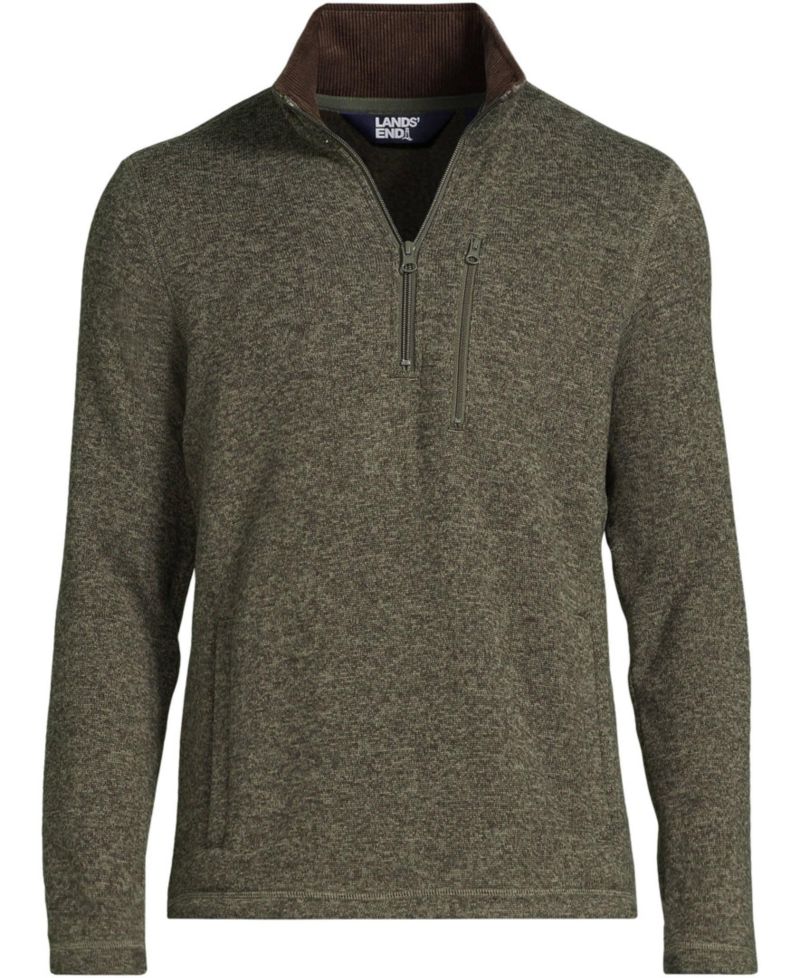 Men's Sweater Fleece Quarter Zip Pullover