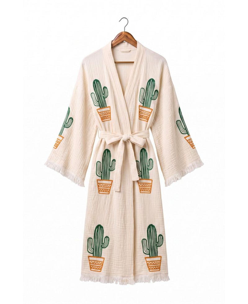 Women's Cora V-Neck Long-Sleeve Cover-Up Robe