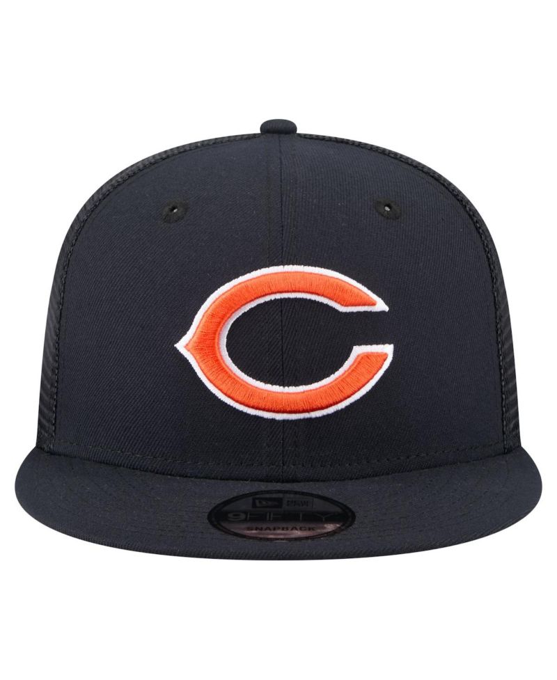 Men's Navy Chicago Bears Core Team 9FIFTY Trucker Snapback Hat