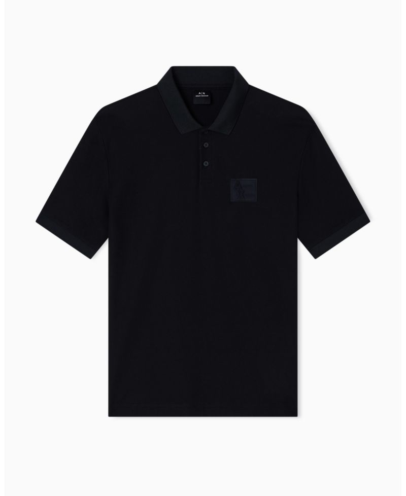 Men's AX Box Mercerized Cotton Pique Polo Shirt
