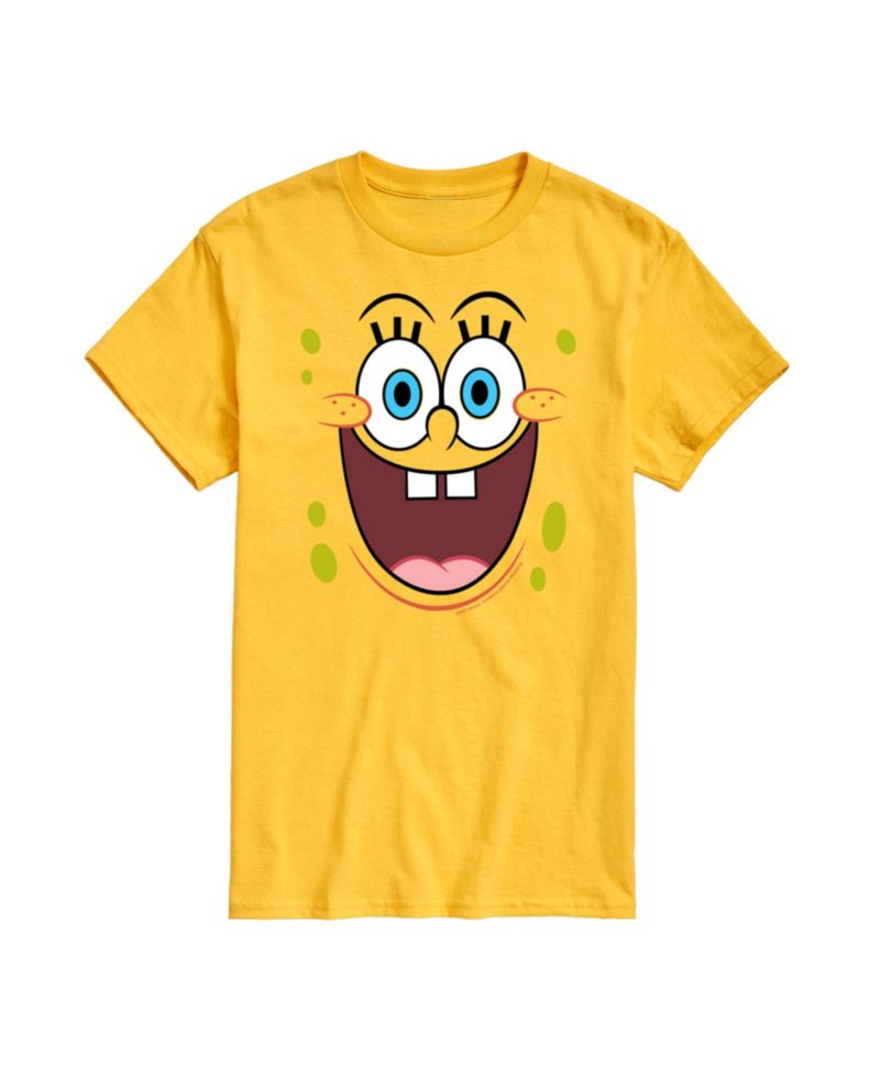 Men's SpongeBob SquarePants Face Short Sleeve T-Shirt