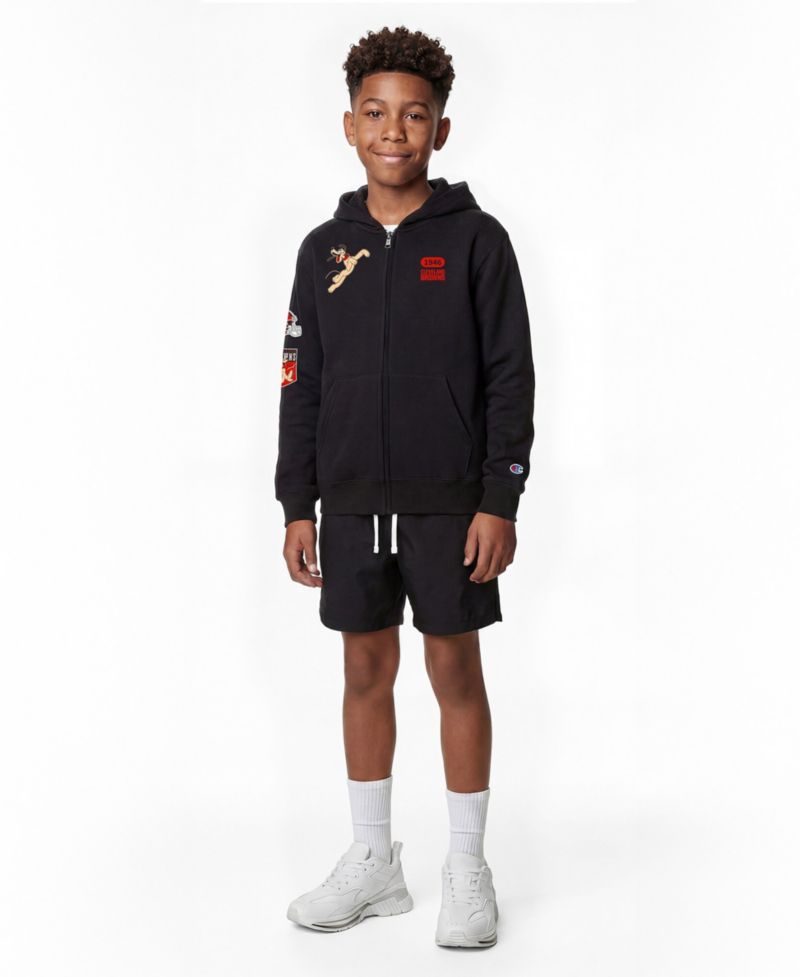 Big Boys and Girls Black Cleveland Browns Disney X Champion Full-Zip Hoodie