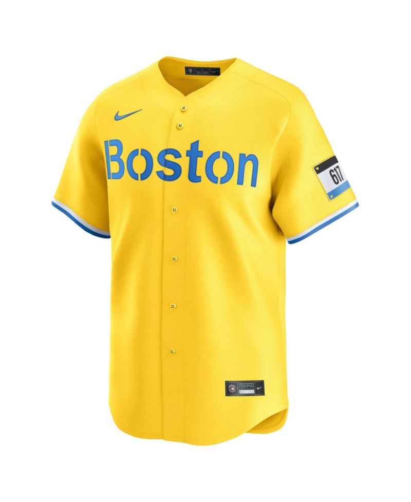 Men's Garrett Crochet Gold Boston Red Sox Alternate Limited Jersey