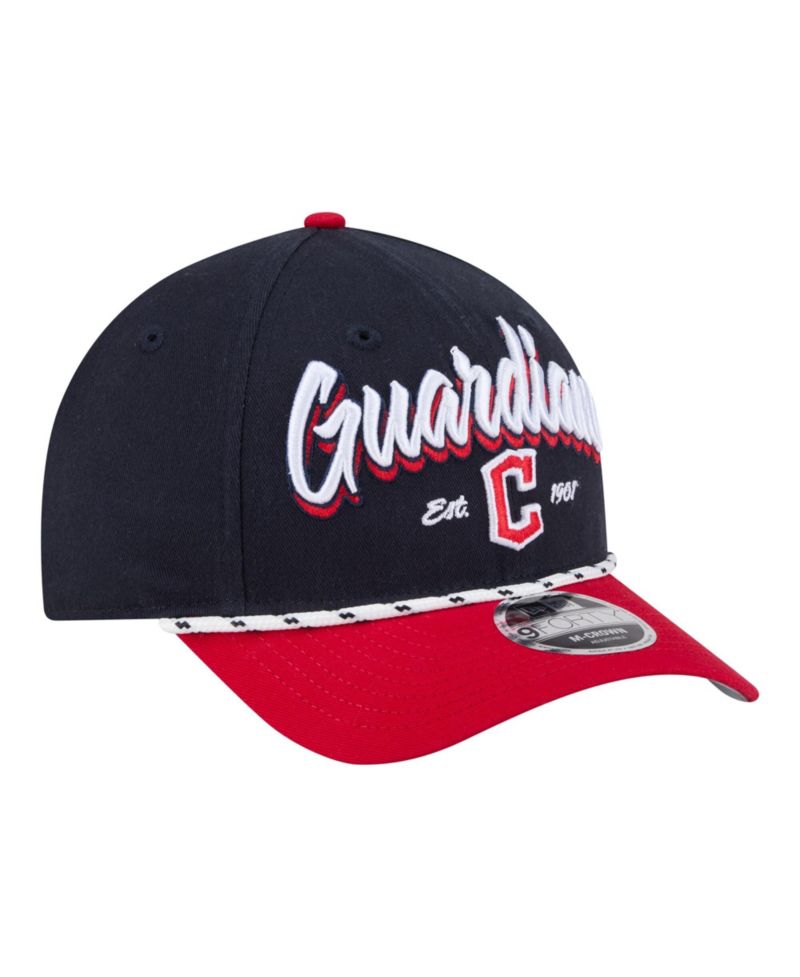 Men's Navy/Red Cleveland Guardians Team Loyal 9FORTY M-Crown Adjustable Hat