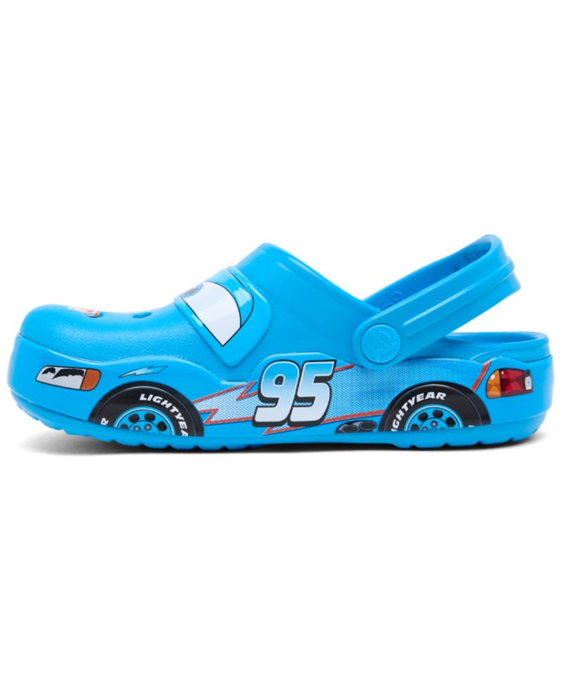 Toddler Boys' Dinoco Lightning McQueen Crocband Customizable with Jibbitz Charms Clogs from Finish Line