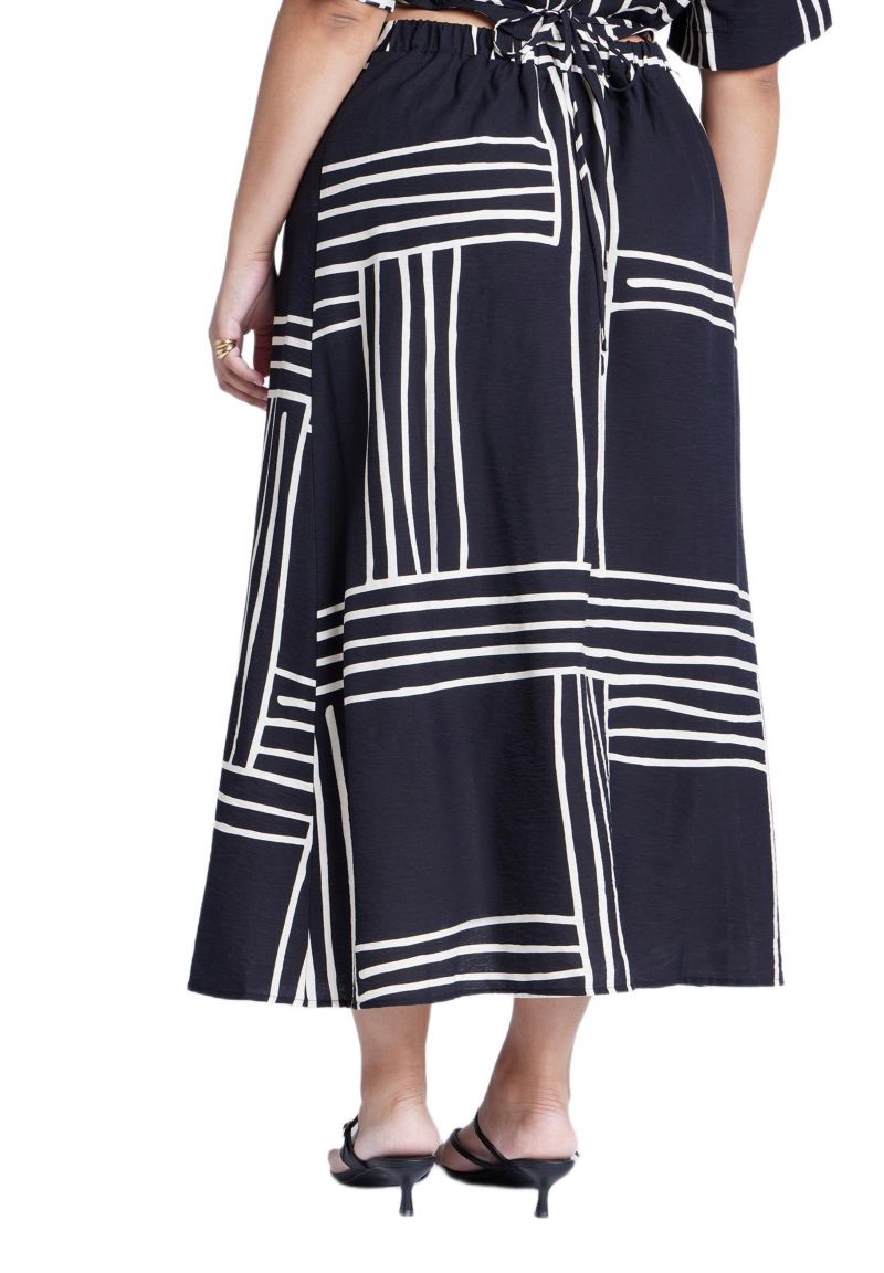 Women's Wrapover Printed Skirt