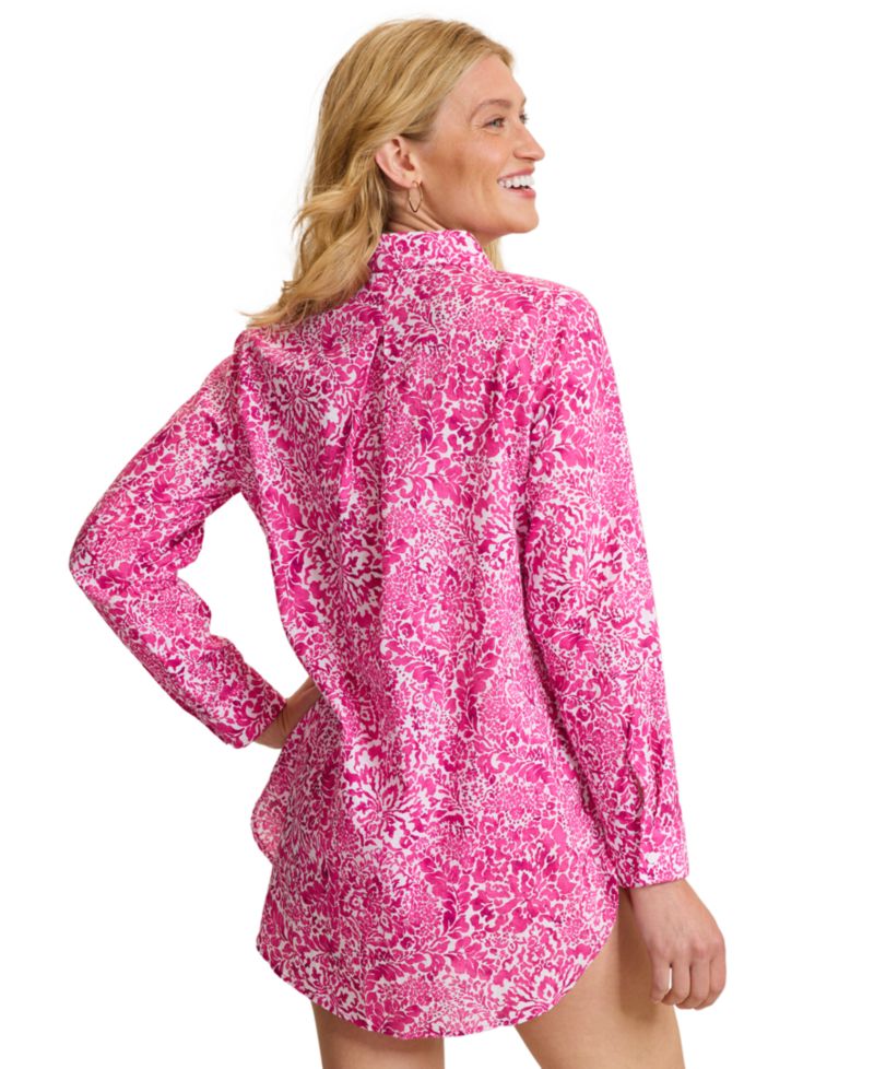 Women's Paisley Daze Boyfriend Long-Sleeve Shirt