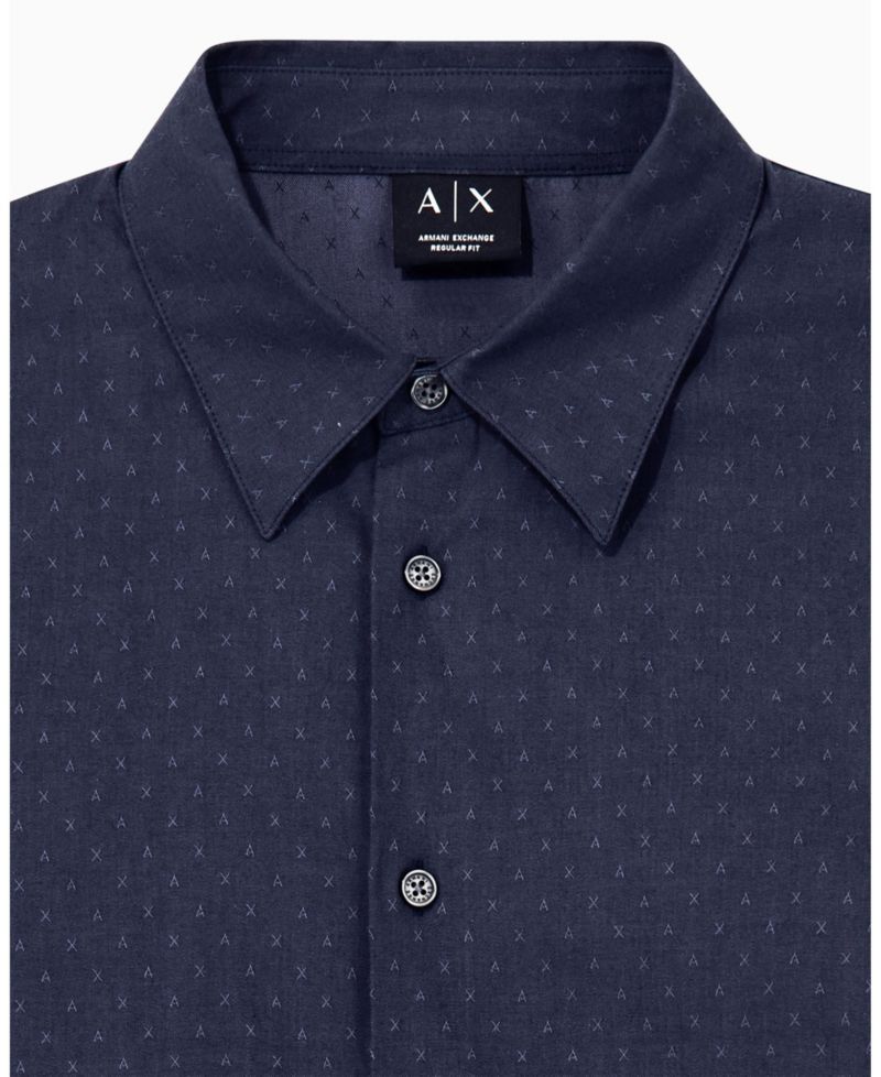 Men's Cotton Jacquard Woven Shirt