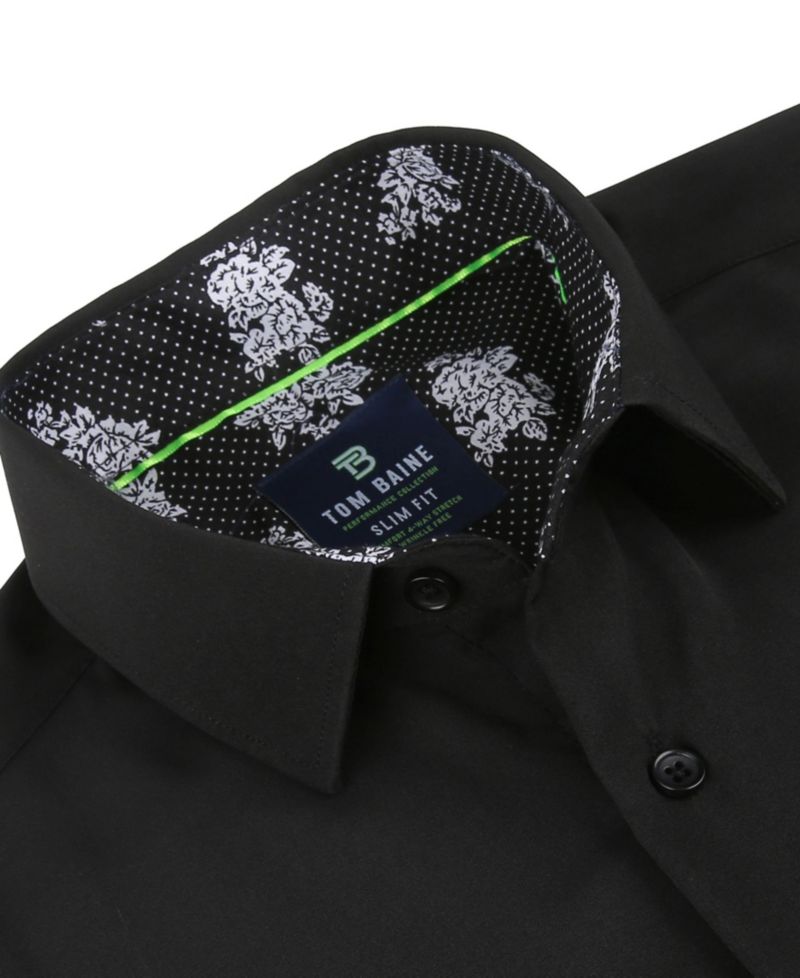 Men's Slim Fit Performance Solid Button Down Shirt