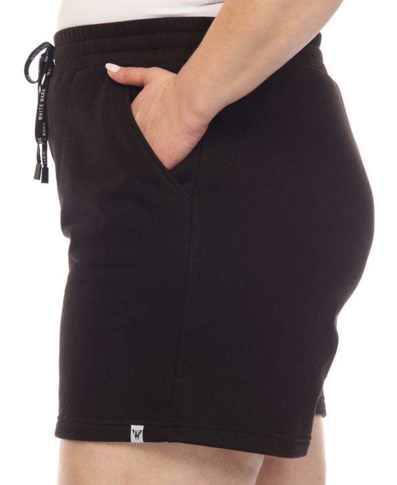 Plus Size Drawstring Lounge Shorts