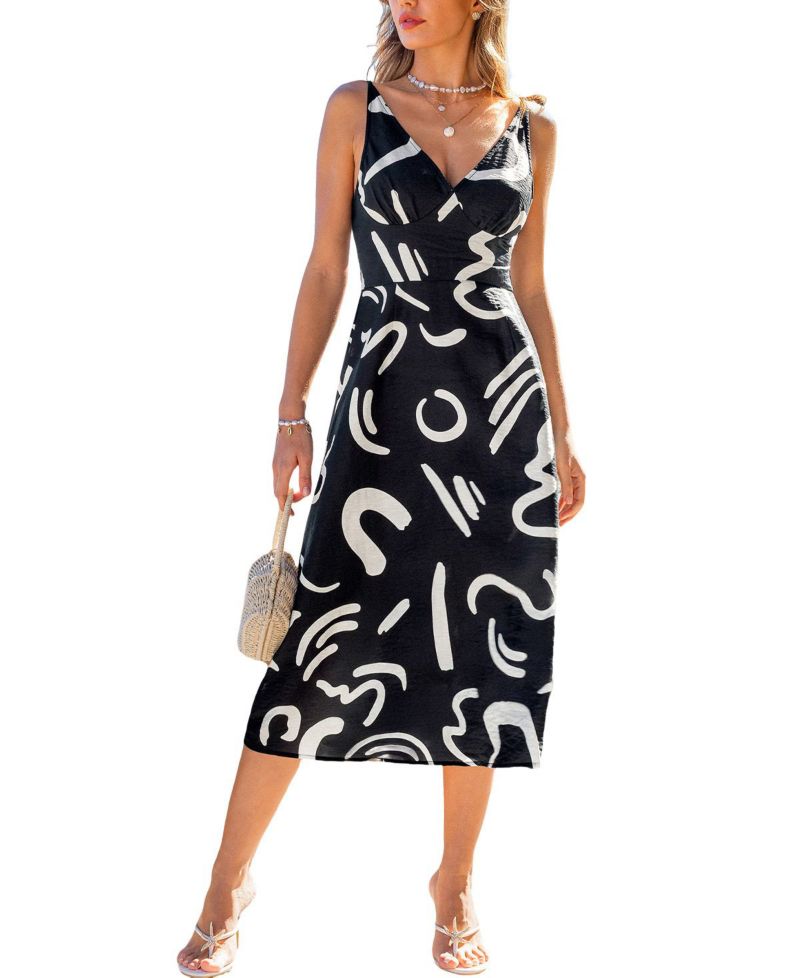 Women's Amulet Abstract Midi Beach Dress