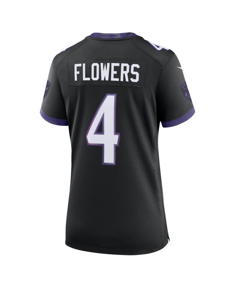 Women's Zay Flowers Black Baltimore Ravens Alternate Game Jersey