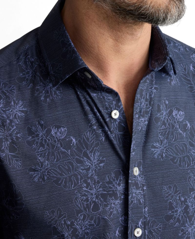 Men's Regular Fit Performance Short-Sleeve Islington Shirt