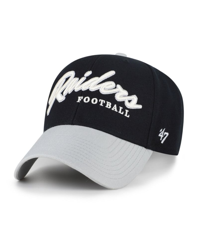 Men's Black Las Vegas Raiders Throwback MVP Adjustable Hat
