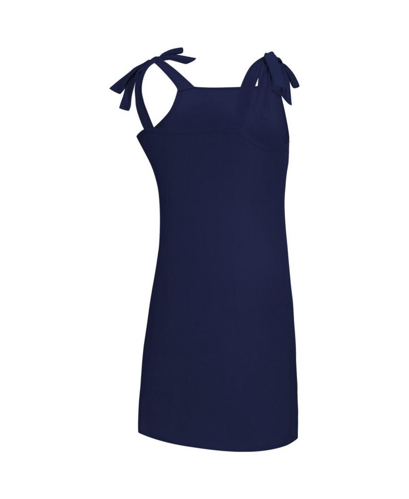 Women's Navy Auburn Tigers Tie-Shoulder Nightdress