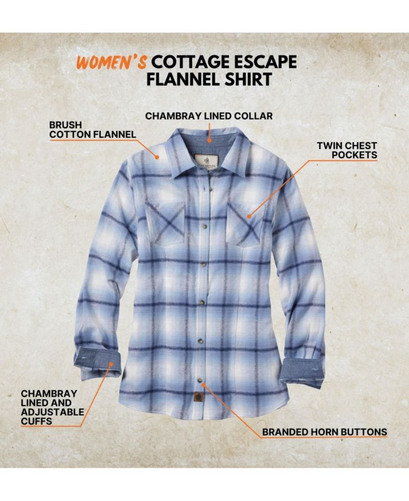 Plus Size Cottage Escape Plaid Flannel Shirt