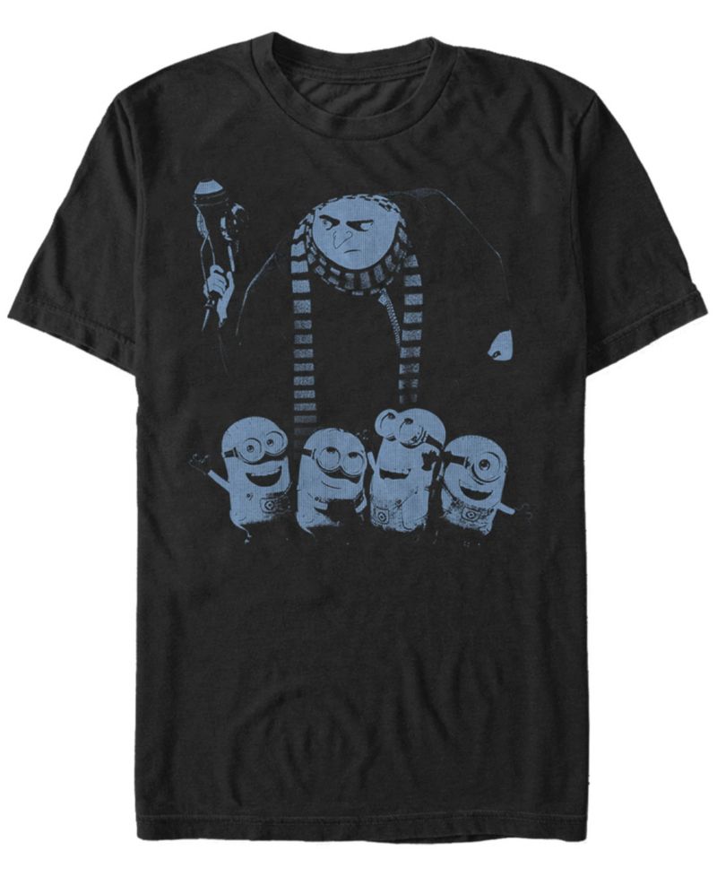 Minions Men's Halftone Group Short Sleeve T-Shirt