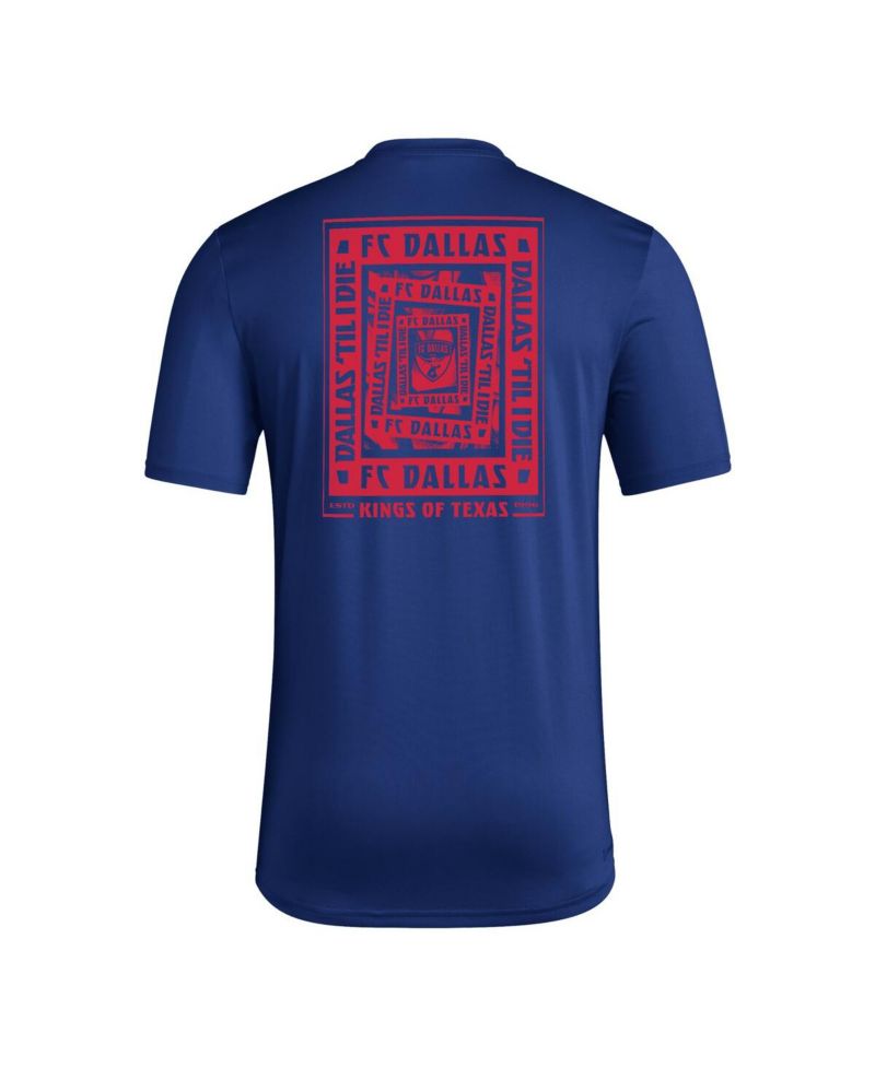 Men's Blue FC Dallas Local Wrap T-Shirt