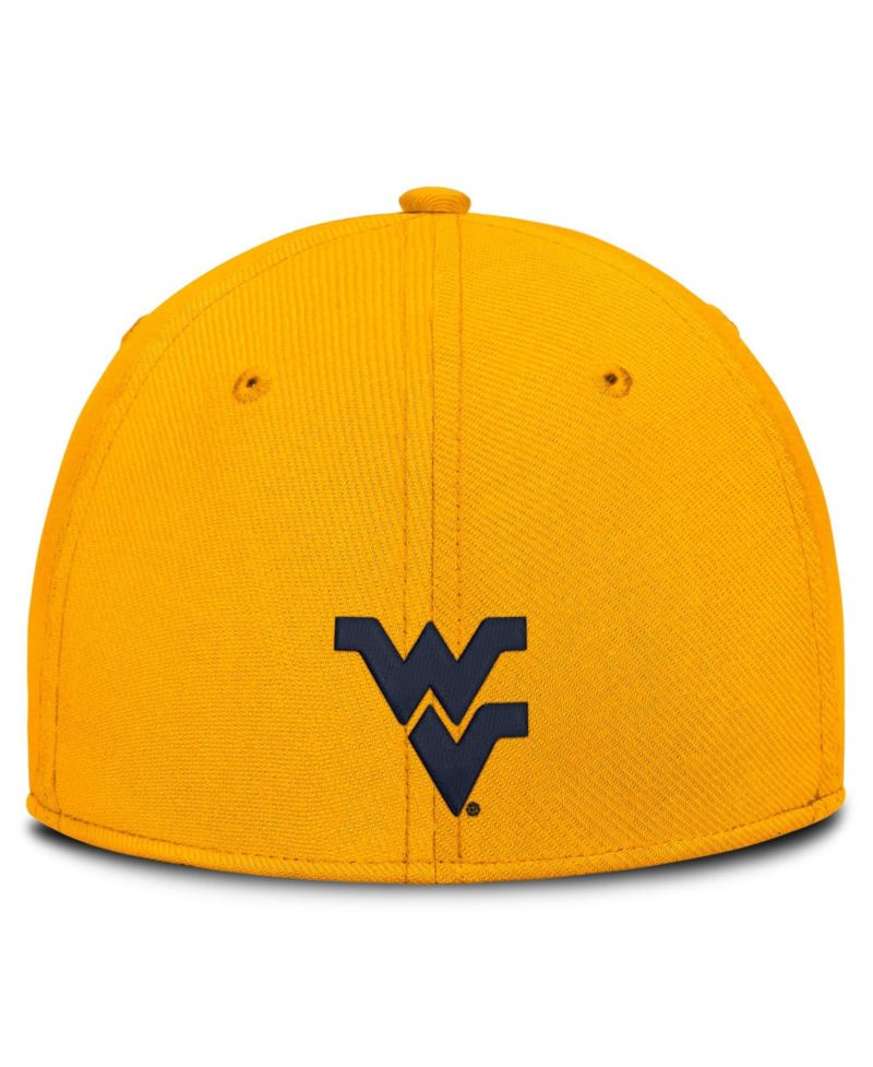 Men's Gold West Virginia Mountaineers Game Day Rise Swooshflex Hat