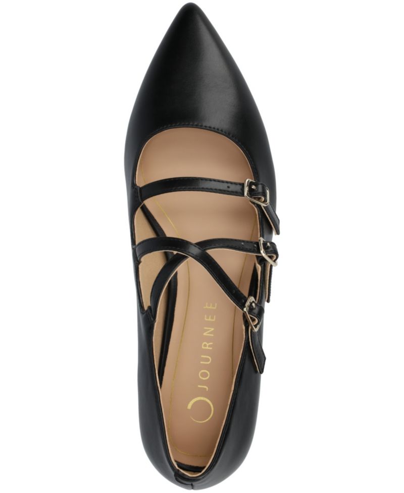 Women's Gretel Strappy Mary Jane Pointed Toe Flats