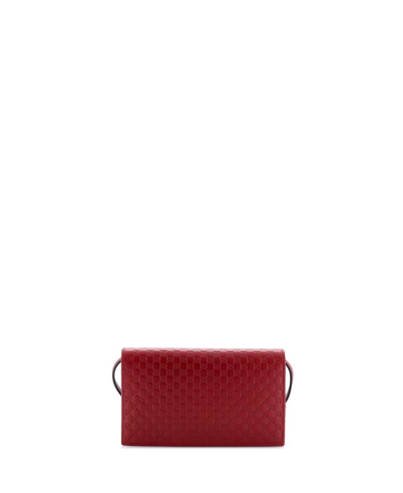 Wallet on Strap Microguccissima Leather