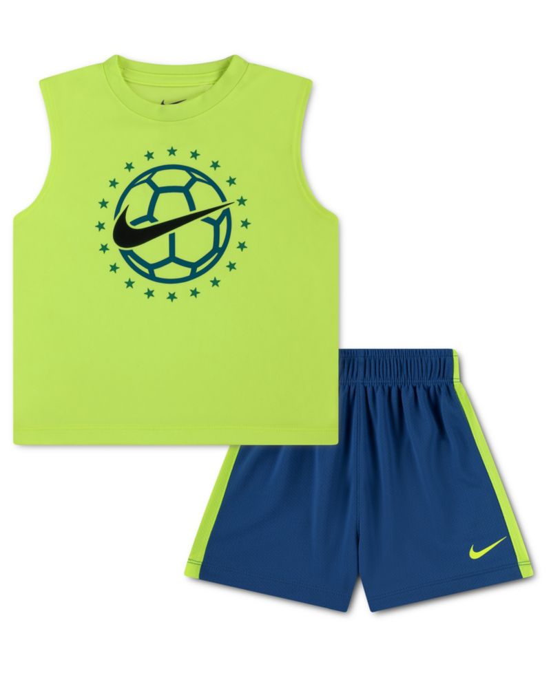 Boys' 2T-7 Goal Mode Tank Top and Shorts, 2-Piece Set