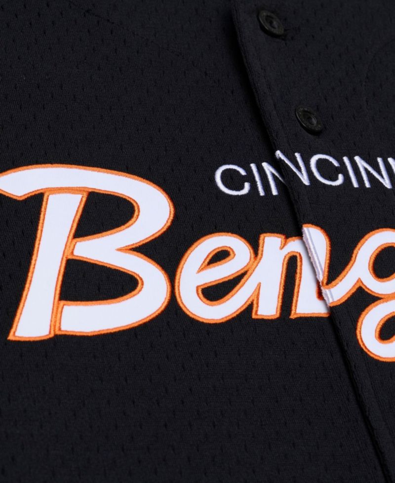 Men's Cincinnati Bengals Head Coach Mesh Full-Button Jersey
