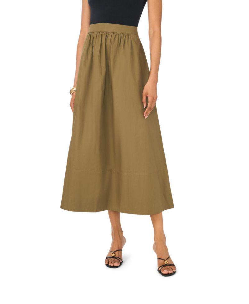 Women's Zipper Long Maxi Skirt