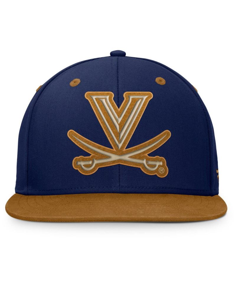 Men's Navy/Brown Virginia Cavaliers NoBo Fitted Hat