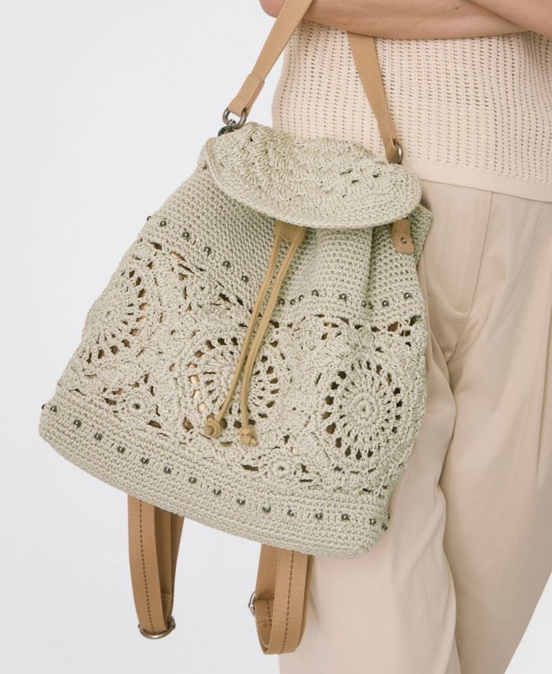 Women's Sayulita Crochet Large Backpack
