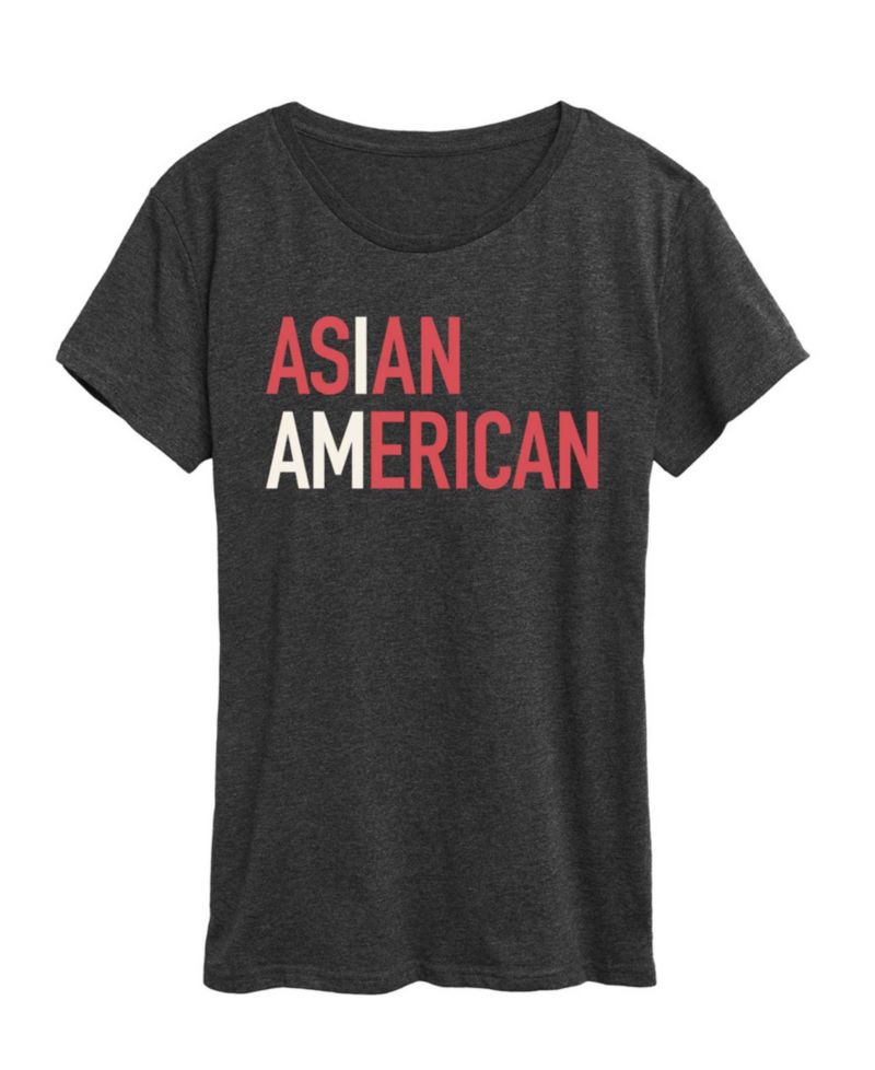 Plus Size Instant Message Am Asian American Graphic T-Shirt