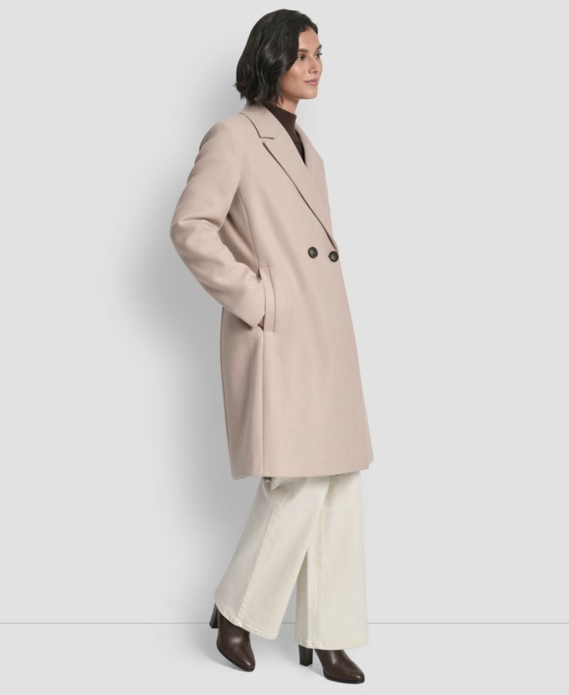 Women's Double-Breasted Notch Collar Coat