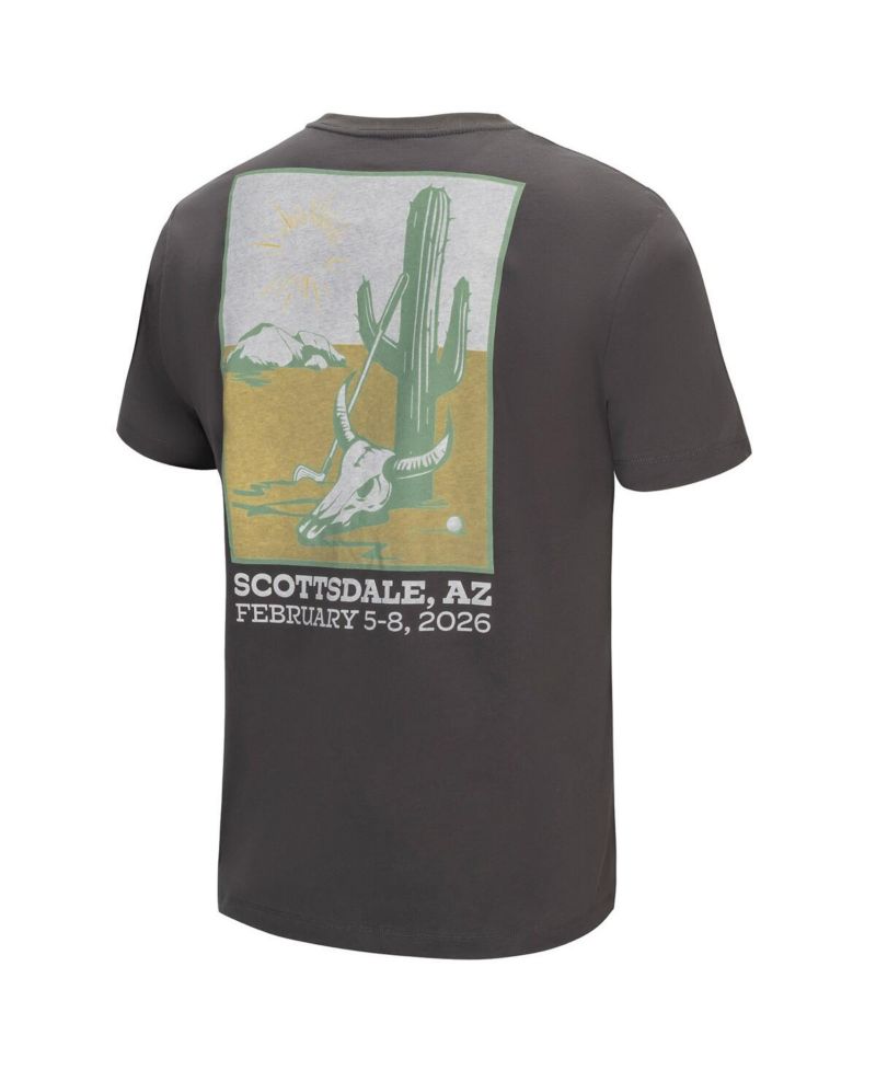 Men's Gray WM Phoenix Open Cactus T-Shirt