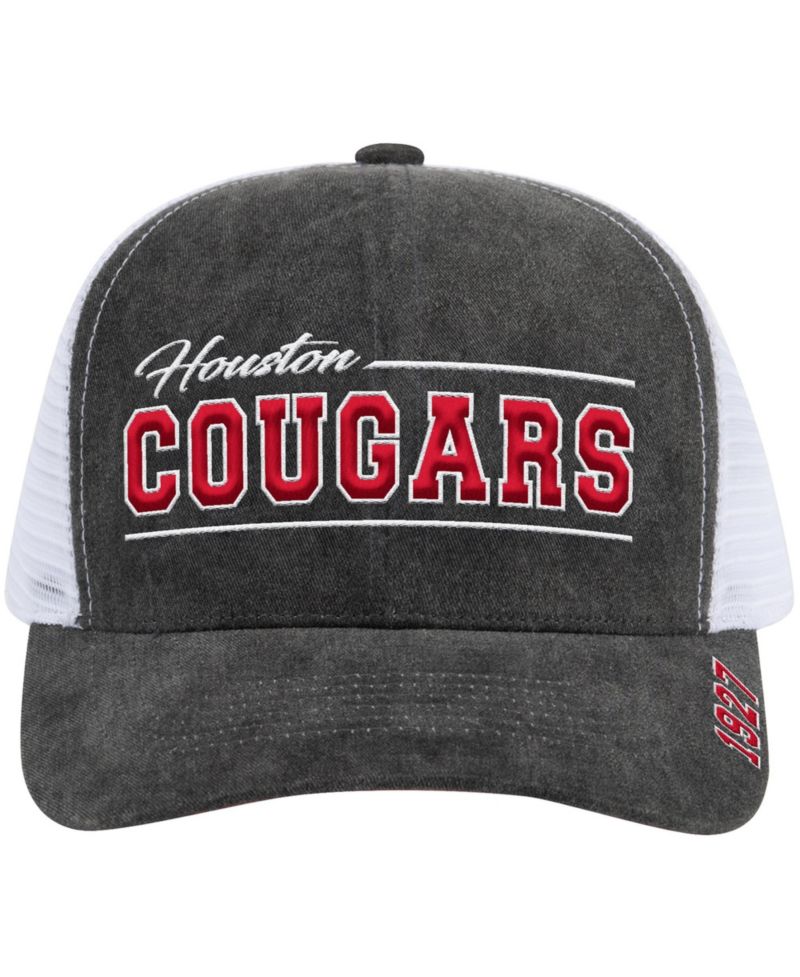 Men's and Women's Gray Houston Cougars Billy 2400 Adjustable Trucker Hat