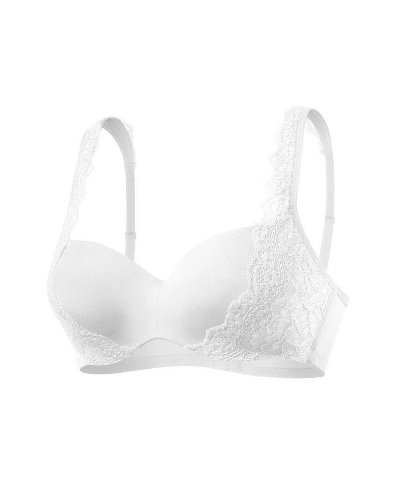 Women's Lace Detail Seamless Underwire T-Shirt Bra