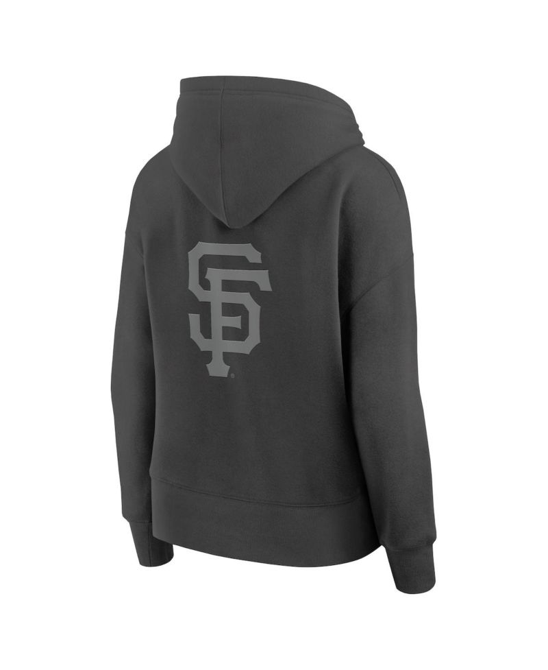 Women's Charcoal San Francisco Giants Elements Future Ground Subtle Tonal Pullover Hoodie