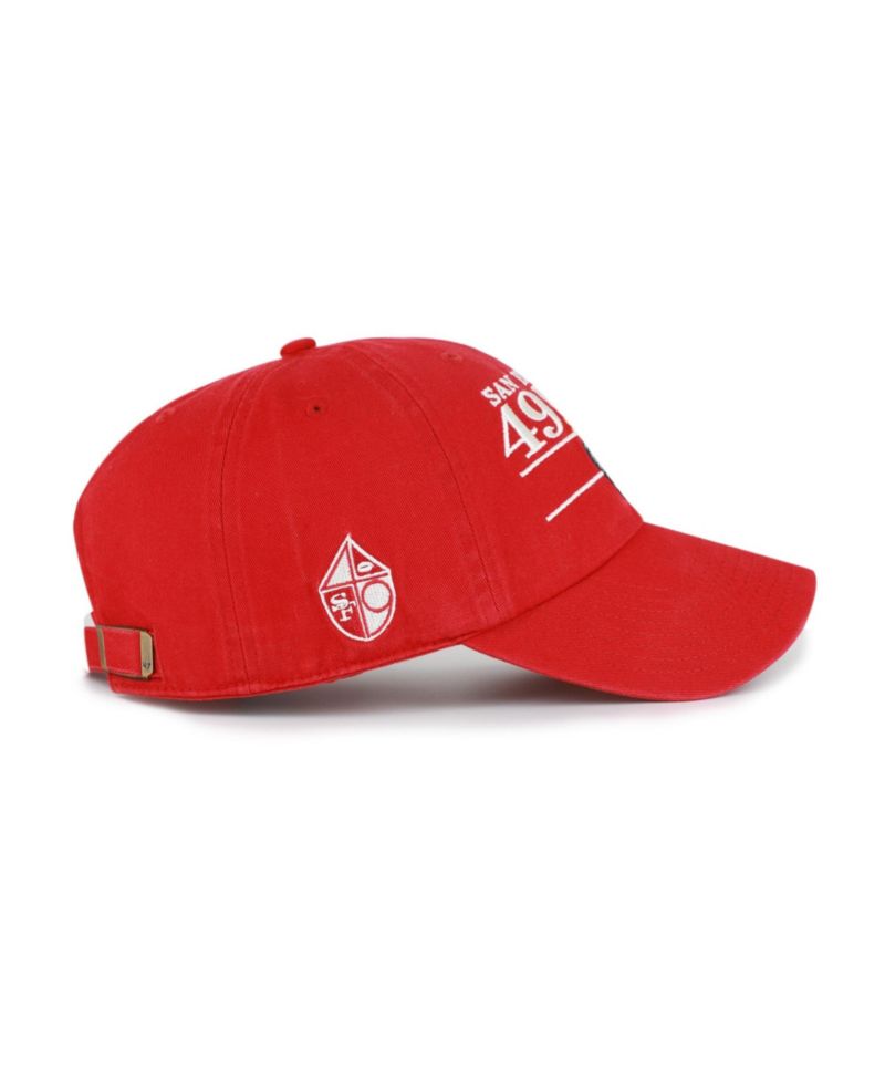 Men's Scarlet San Francisco 49ers Throwback Graphic Clean Up Adjustable Hat