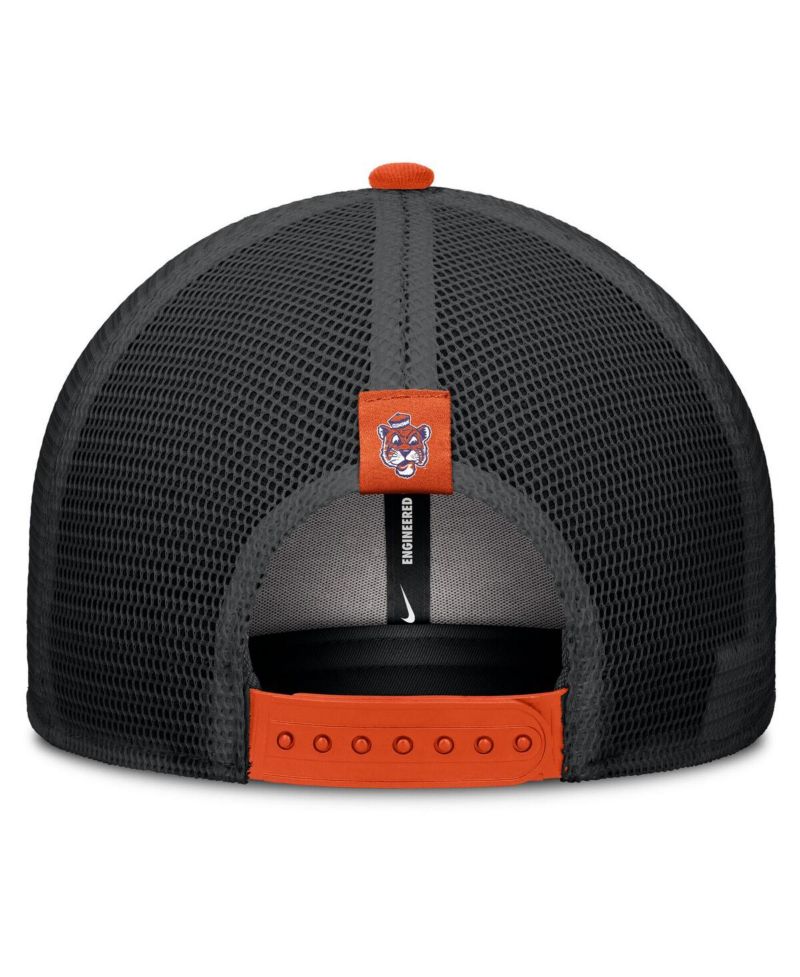 Men's Orange/Black Clemson Tigers Legacy Arch Rise Performance Trucker Adjustable Hat
