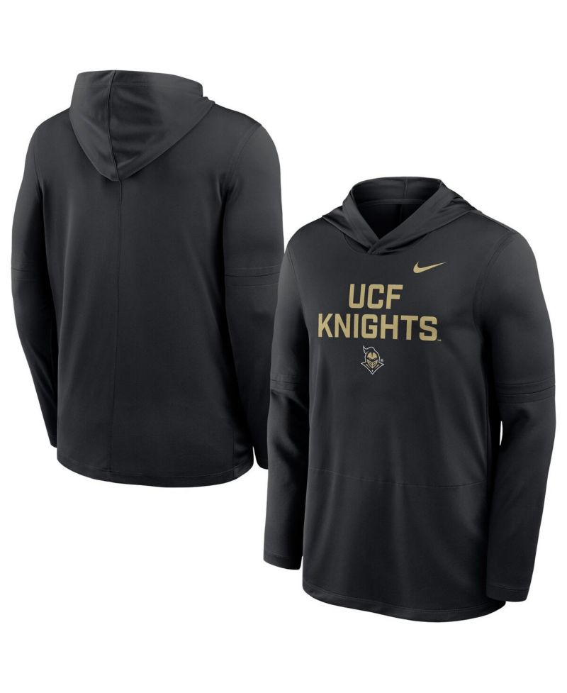 Men's Black UCF Knights Sideline Dri-FIT Lightweight Sweatshirt