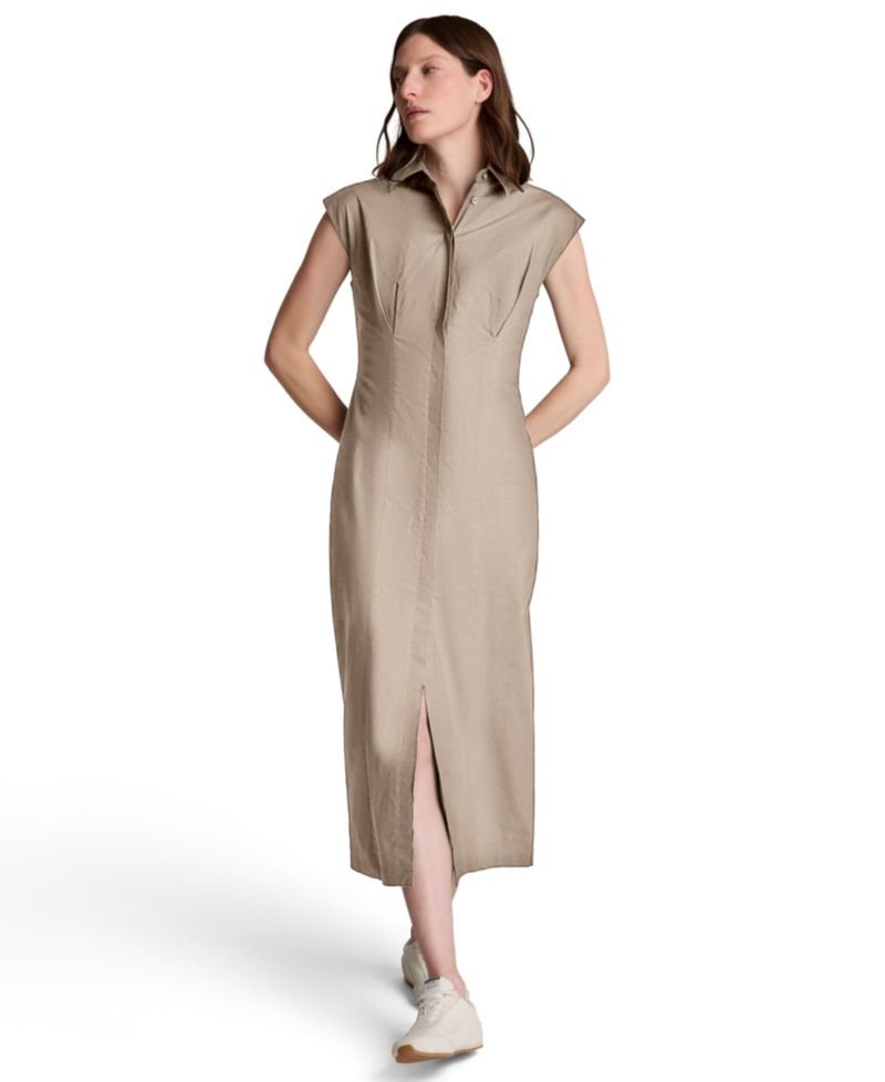 Women's Collared Button-Front Dress