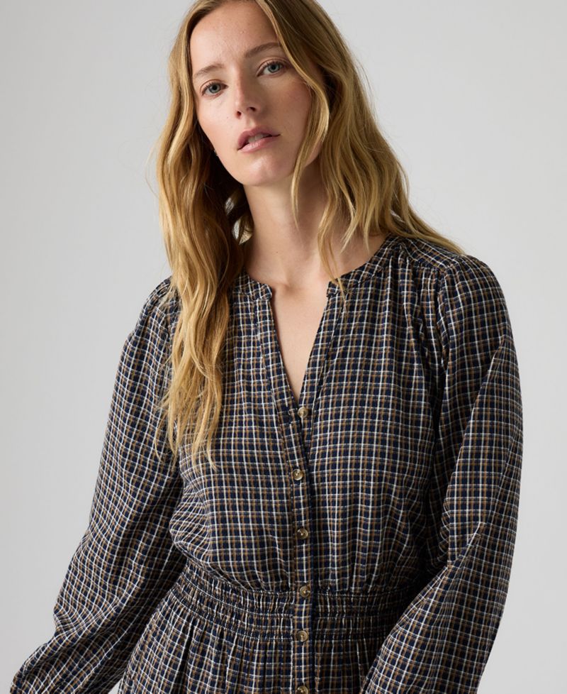 Women's Clementine Plaid A-Line Midi Dress