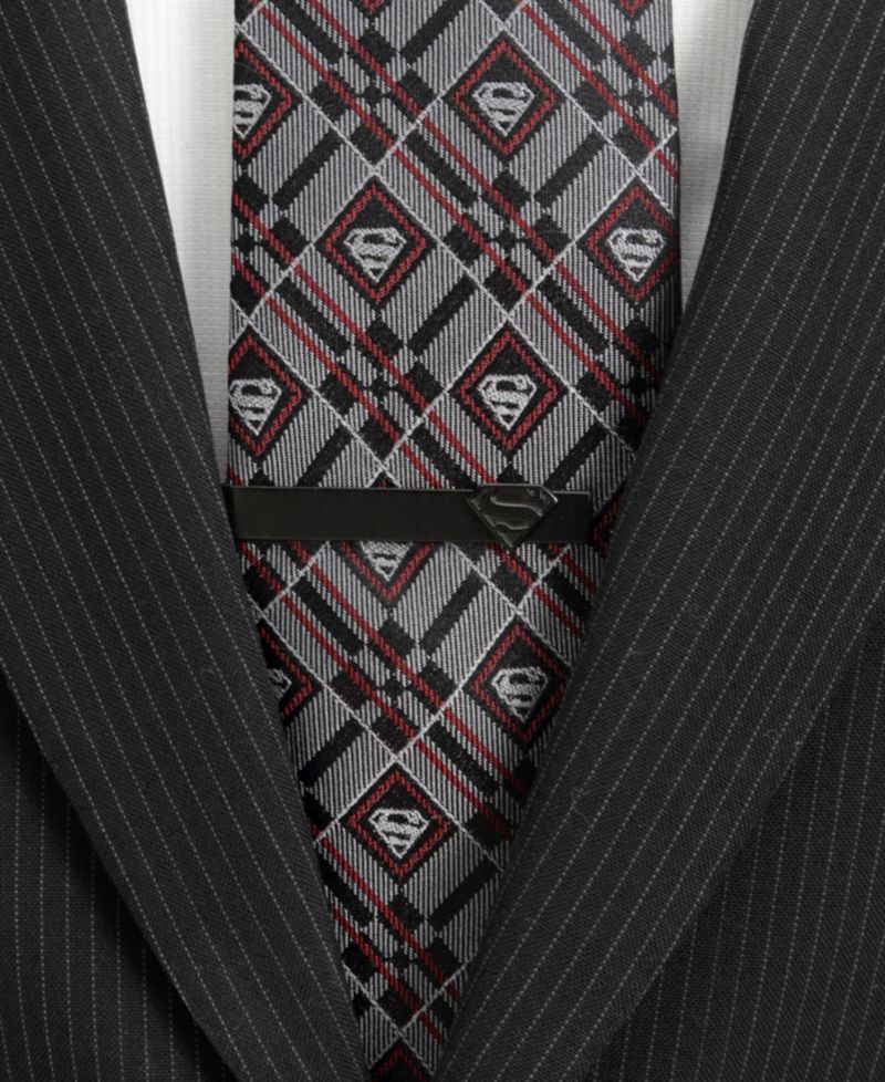 DC Comics Black Superman Tie Bar