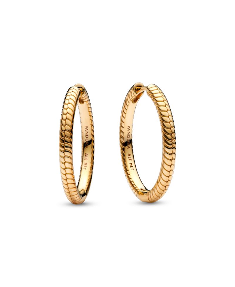 Gold-Plated Moments Charm Hoop Earrings