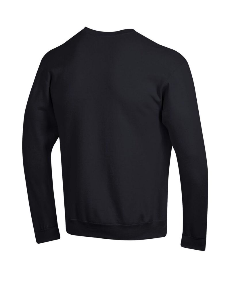 Men's Black LSU Tigers Basic Arch Fleece Pullover Sweatshirt