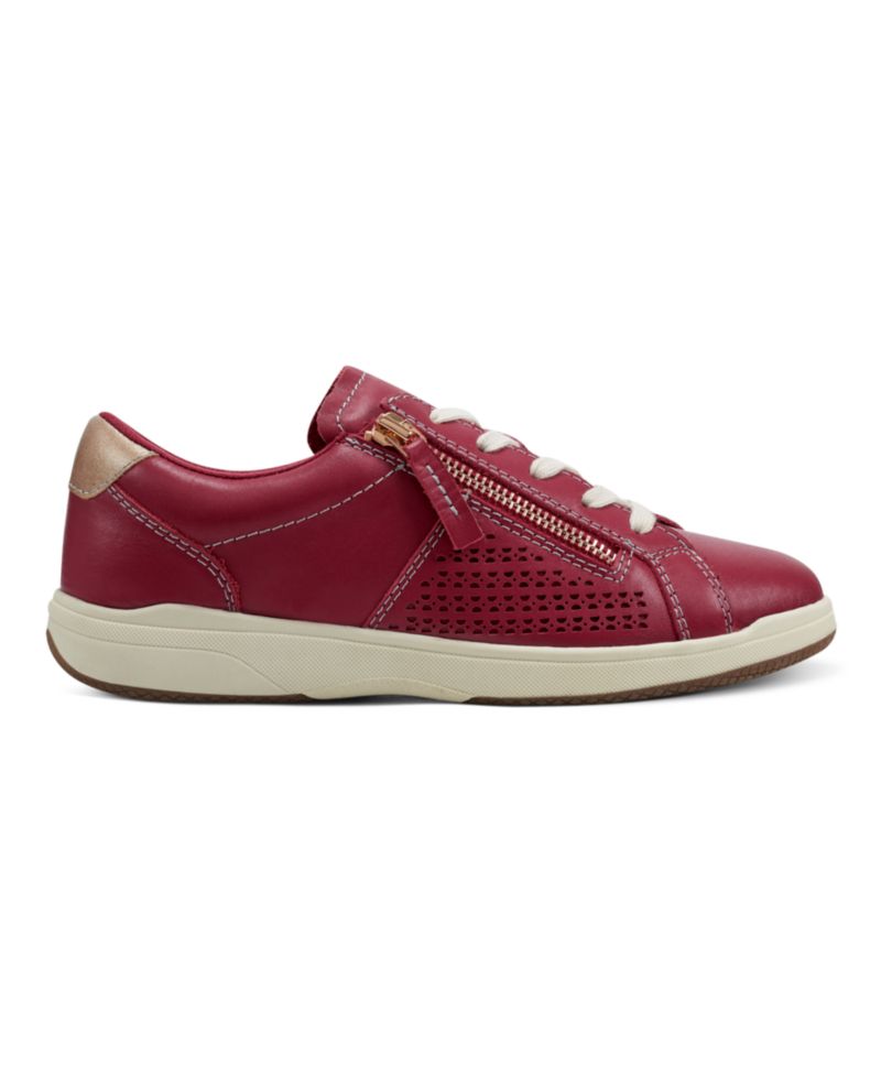 Women's Netta Side Zip Lace-Up Sneakers